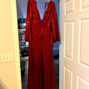 Ever Pretty burgundy dress